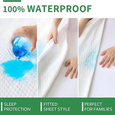 Moonsea Twin XL Mattress Protector, Eco-Friendly, 3D Air Smooth Fabric, Breathable, Noiseless, Deep Pocket, Waterproof