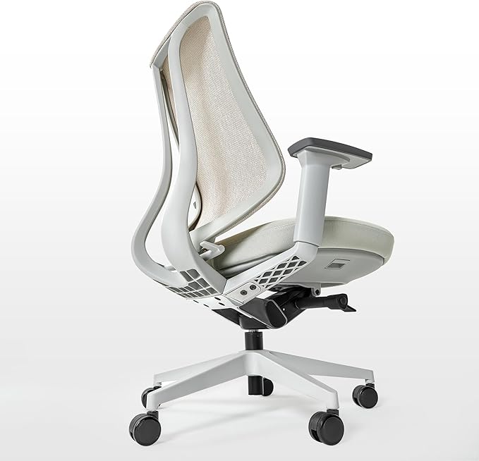 EUREKA ERGONOMIC Lira Office Chair, Ergonomic Desk Chair with 3D Armrests, Adjustable Seat Depth, Breathable Mesh Computer Chair with Lumbar Support for Home Office(Grey)