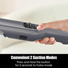 Handheld Vacuum Cordless, Lightweight 1.4lb with Powerful Suction, Charging Dock, Single Touch Empty and Detachable Dust Cup (Frosted Silver)