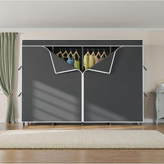 VIPEK V40C Plus Large Covered Clothes Rack for Hanging Clothes, Heavy Duty Portable Wardrobe Closet, Black Metal with Oxford Fabric Cover, Max Load 1300lbs