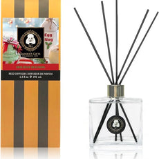 Rainier’s Gifts Reed Diffuser Set (Holiday Eggnog) - Scented Oil Diffuser Sticks - Home Fragrance Aromatherapy Air Freshener 6.5 fl oz
