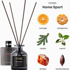 SNSE Home Sport Perfumed Reed Diffuser Set - Premium Reed Diffusers for Home with Diffuser Reeds, Luxurious Gift Aroma, Sophisticated Scent, Ideal for Relaxation, Elegant Home Fragrance