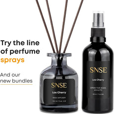 SNSE Los Cherry Perfumed Reed Diffuser Set - Premium Reed Diffusers for Home with Diffuser Reeds, Luxurious Gift Aroma, Sophisticated Scent, Ideal for Relaxation, Elegant Home Fragrance