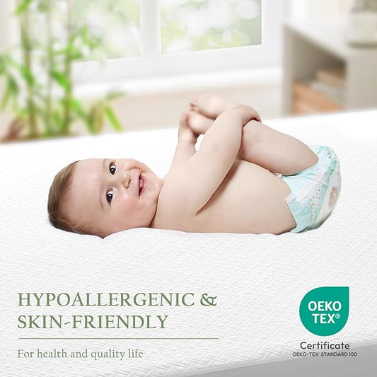 100% Waterproof Twin XL Mattress Protector, Breathable Bamboo Rayon Mattress Cover with 8”-21” Deep Pocket, Noiseless Cool 3D Air Mattress Cover, Hypoallergenic & Odor Resistant