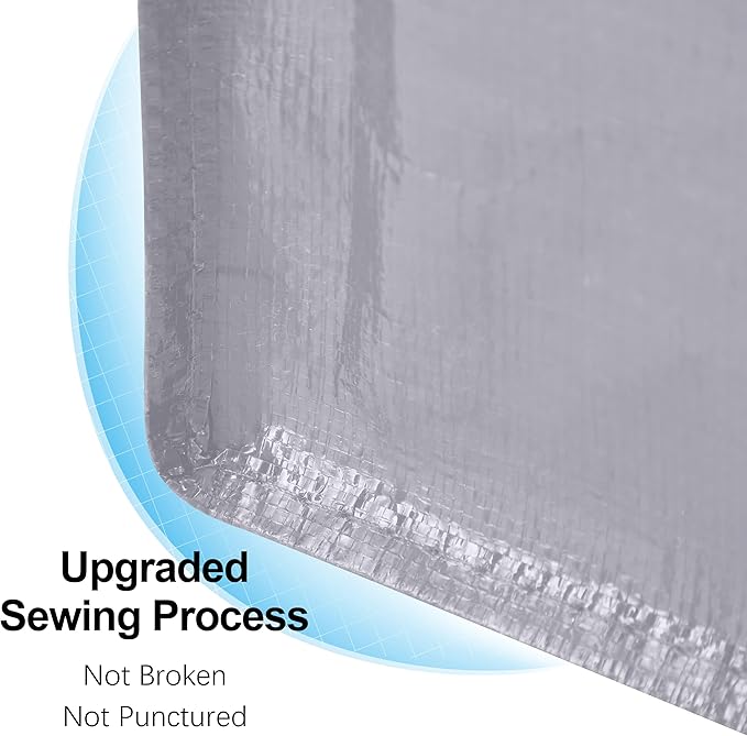 6 Pack Heavy Duty Extra Large Moving Bags W/Backpack Straps - Strong Handles & Zippers, Storage Totes For Space Saving, Fold Flat, Alternative to Box and Bin (40 gal, Silver)