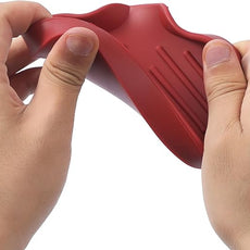 Silicone Bathroom Soap Dishes with Drain Spout-Bathroom and Kitchen Sink Organizer,Sponge Holder,Dish Soap Tray,Perfect for Dispenser,Scrubber,Bottle,Cup on Sink or Counter-Red 4.9