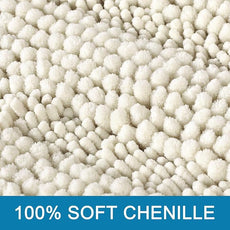 H.VERSAILTEX Bath Rugs for Bathroom Non Slip Bath Mats Extra Thick Chenille Striped Rug 20