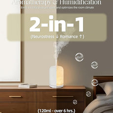 Essential Oil Diffuser – 2.4MHz Ultrasonic Aromatherapy Diffuser, Health Night Light, Timer & Auto Shut-Off, BPA-Free, 120ml Ceramic Oil Diffuser for Home, Office, or Spa, Yoga