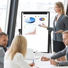 Magnetic Whiteboard with Stand - Double Sided 40