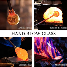 Porseme 150ml Essential Oil Diffuser Glass Color Changing Aroma Air Diffusers Aromatherapy Ultrasonic Cool Mist Humidifier 6 Running Hours Waterless Auto-Off for Sleeping Yoga Office Spa (Deep Blue)