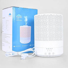 BlueHills 2500 ML XL Essential Oil Diffuser Aroma Humidifier with Timer for Large Home Decor Baby Rooms Big Huge 2.5 L Capacity Long Run Color Changing Lights Decorative Design High Mist White- F002