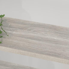 HSH 6 Tier Tall Bookshelf, Metal Wood Vertical Display Book Shelf, Industrial 6 Shelf Bookcases and Book Shelves Storage Rack, Large Open Book Case for Bedroom Living Room Office, Light Grey Oak