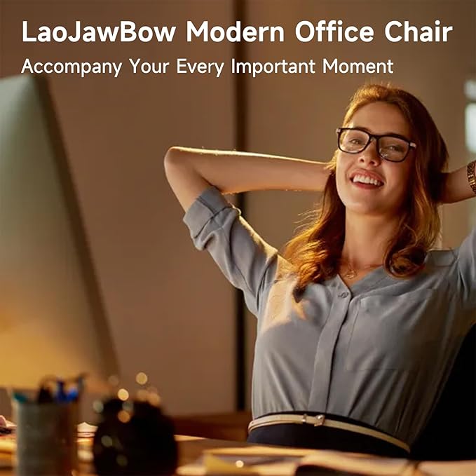 Ergonomic Office Chair - 400LB Comfy Desk Chairs with Adjustable Headrest and Lumbar Back Support, Mesh Computer Chairs with Wheels and Arms for Home Office, Study (669Blue-With Headrest)