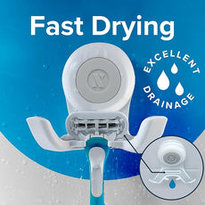 SlipX Solutions Power Lock Suction Cup Hook, Razor Holder & Phone Cradle (Perfect for Shower & Mirror, Holds 11 lbs, 2 Pack)