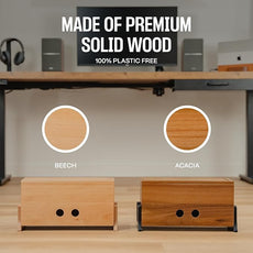 Extra Large Cable Management Box, Wood Cord Hider Box & Organizer for Power Strip, TV Wires & Desk Cable Storage