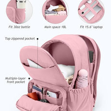 Travel Backpack for Women, 15.6 Inch College Laptop Backpack, Water Resistant Work Backpacks, Cute Quilted Bookbag