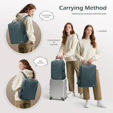 GOLF SUPAGS Stylish Laptop Backpack for Women Airline Approved Perfect for Work College and Travel Multi-Functional Casual Daypack Fits 15.6 Inch Notebook (Atrovirens)