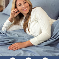 Extra Deep Pocket Twin XL Sheets - 3 Piece Breathable & Cooling Bed Sheets - Hotel Luxury Bed Sheet Set - Soft, Wrinkle Free & Comfy - Easily Fits Extra Deep Mattresses - Heathered Blue Sheets Set