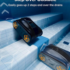 (2025 Upgrade) iGarden Pool Cleaner K80, 8H-Runtime, Robotic Cordless Pool Vacuum for Inground Pools, Smart Navigation, Touchscreen, 5810GPH Turbo Suction, 4L Debris Basket, Auto-Parking