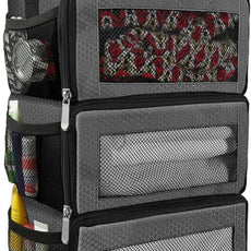 Suitcase Organizer, Travel Luggage Organizer Portable Hanging Travel Shelves Collapsible Hanging Packing Cubes for Carry on Suitcase