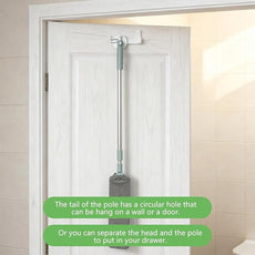 Retractable Gap Dust Cleaner Cleaning Tools with 2 Microfiber Dusting Cloths, Flat Duster with Extension Pole, Flexible Microfiber Duster for Cleaning Under Refrigerator,Sofa,Couch Bed,Furniture