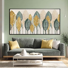 CHUDANHAO Vintage Wall Decor Gold Foil Wall Art Abstract Home Decorations Textured Artwork for Walls 24