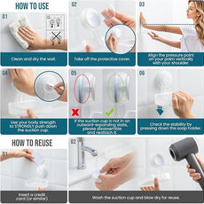 TAILI Soap Dish Bar Holder Suction Cup,Soap Saver with Powerful Vacuum Suction,Sponge Holder for Shower,Bathroom,Tub and Kitchen Sink, Universal Shower Accessories,Drill-Free,Removable,Clear