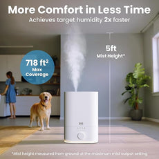 Everlasting Comfort 6L Humidifier Large Room, High Mist Output 60 HR Runtime Ultrasonic Top Fill Humidifiers for Bedroom, Easy to Use & Clean for Home, Baby Humidifier, Plants, Congestion, Indoor