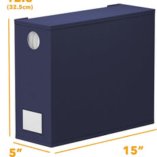 SpaceAid 9 Pack Bed Sheet Organizers and Storage, Foldable Sheet Organizer with Window for Linen Closet, Set Folder Keeper for Queen & King Size Bedding Storage (Navy Blue)