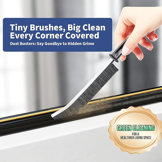 Crevice Cleaning Brush, Hard-Bristled Gap Scrub Brush, Toilet Gap Cleaning Brush Tool, for Scrub Small Spaces, Kitchen, Bathroom, Corner, Grout, Sink, Window Tracks, Hinges, 3pcs