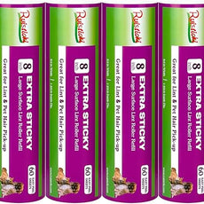 8 inch Large Surface Roller Refill Compatible with Scotch-Brite Pet Hair Pickup Extra Sticky Large Lint Roller Replacement 60 Easy-Tear Adhesive Sheets per Refill Pack of 6 Rolls 360 Sheets Total