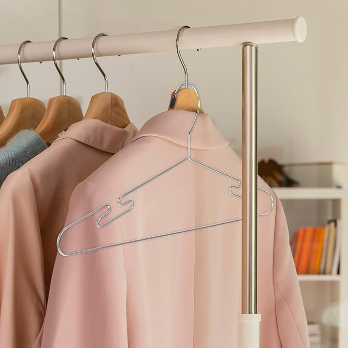 5Pcs Multi-Functional Coat Hangers Household Closet Organizers for Pants Skirts Shirts Sweaters Lightweight Wardrobe Storage for Bedroom Dorm Apartment