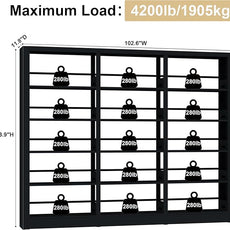 5-Tier Bookshelf, Black Bookshelf with Adjustable Storage Shelves, Freestanding Bookcases and Bookshelves, Wide Bookshelf for Home Office, Living Room, Bed Room, Including Book Stopper
