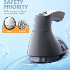 POPCHOSE Fabric Shaver for Clothing, Electric Lint Remover Sweater Shaver to Remove Pilling, Depiller for Clothes, Furniture, Couch, Fuzz with 6-Leaf Blades Extra, Electrostatic Brush