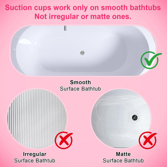 Portable Spa Bubble Bath Massager,Full Body Waterproof Spa Mat for Bathtub, 6-Speed Bubbles, Remote Control & Non-Slip Suction Cups for Home Relaxation