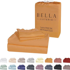 Bella Coterie Luxury Bamboo Viscose Cal King Size Sheet Set | 100% Organically Grown | Ultra Soft | Cooling for Hot Sleepers | 18