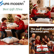 SUPA MODERN Cooling Bed Pillows for Sleeping 1 Pack Shredded Memory Foam Pillows Adjustable Cool Pillow for Side Back Stomach Sleepers Luxury Gel Pillows King Size with Washable Removable Cover