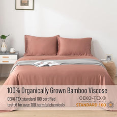 Bella Coterie Luxury Bamboo Viscose Cal King Size Sheet Set | 100% Organically Grown | Ultra Soft | Cooling for Hot Sleepers | 18
