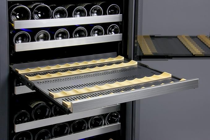 Allavino VSWR172-2SR20 FlexCount II 172 Bottle Dual Zone Stainless Steel Wine Refrigerator