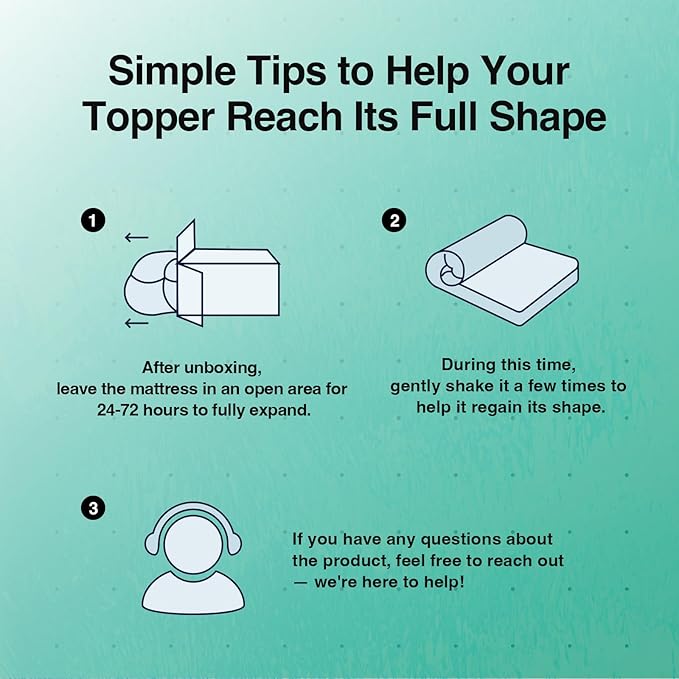 Novilla Twin Memory Foam Mattress Topper 2 Inch, Cooling Gel Infused, Ventilated Pressure Relief Pad, Soft Comfort for Sofa, RV, Camper, Dorm Room