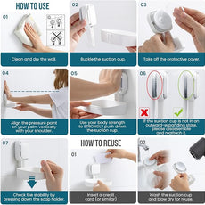 TAILI Soap Holder Saver, Bar Soap Dish Tray Suction Cup for Shower Wall Mounted, Removable, Suitable for Bathroom, Tub,Sponge Holder Kitchen Sink,Removable,Easy to Clean,Universal Bathroom Accessories