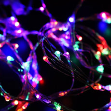 HOME LIGHTING Window Curtain String Lights, 300 LED 8 Lighting Modes Fairy Copper Light with Remote, USB Powered Waterproof for Christmas Bedroom Party Wedding Home Garden Wall Decorations, Multicolor