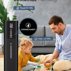 Humidifiers for Bedroom, 2.11Gal 8L Quiet Humidifiers for Large Room with Timer, 360°Nozzle, 3 Speed Ultrasonic Cool Mist Humidifier with Humidistat for Baby Home Adults Plants