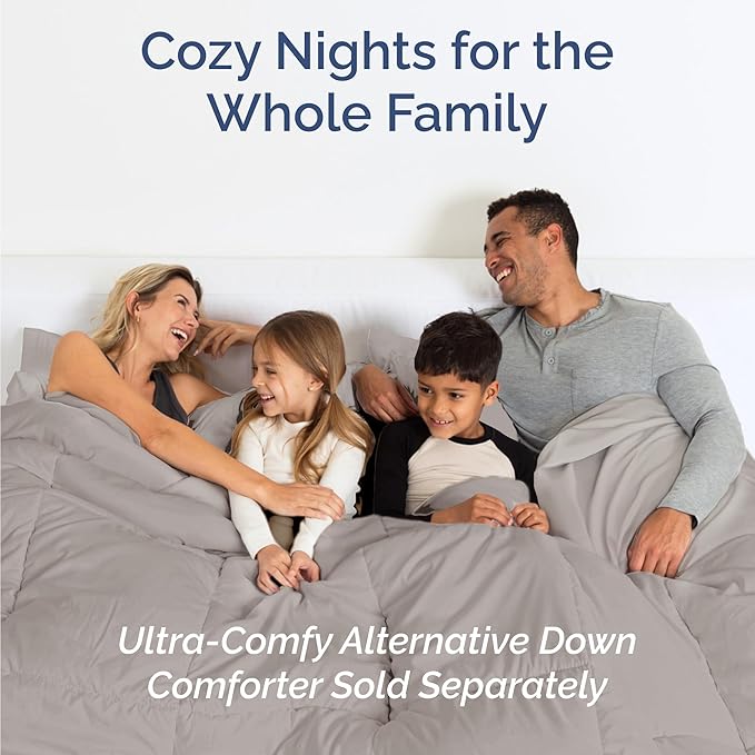 Twin 4 Piece Sheet Set - Cooling & Breathable Bed Sheets - Hotel Luxury Bed Sheets for Women, Men, Kids & Teens - Bedding with Deep Pockets & Easy Fit - Soft and Wrinkle Free - Twin Light Grey Sheets