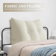 10 lbs Thickened Headboard Pillow Wedge Pillow Headboard Reading Pillow Bed for Comfortable Backrest Reading Triangular Pillow with Side Pocket Backrest Pillows for Sitting in Bed Full