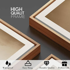 BINCUE Framed Countryside Wall Art Rustic Village Wall Decor Farmhouse Landscape Art Print for Living Room Bedroom Office 16x24 Inches Set of 3