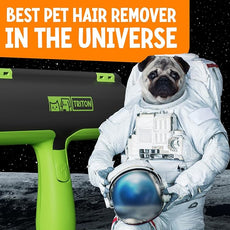 Triton Pet Hair Removal Tool w/Fur Trapping Compartment, 60% Smaller Storage Size, Reusable Shedding Roller, Cat and Dog Hair Remover for Car, Furniture, Carpet, Couch (Green)
