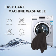 Easy-Going Stretch Bed Headboard Cover,Small Square Jacquard Headboard Slipcover, Dustproof Bed Head Cover for Bedroom (Full,Chocolate)