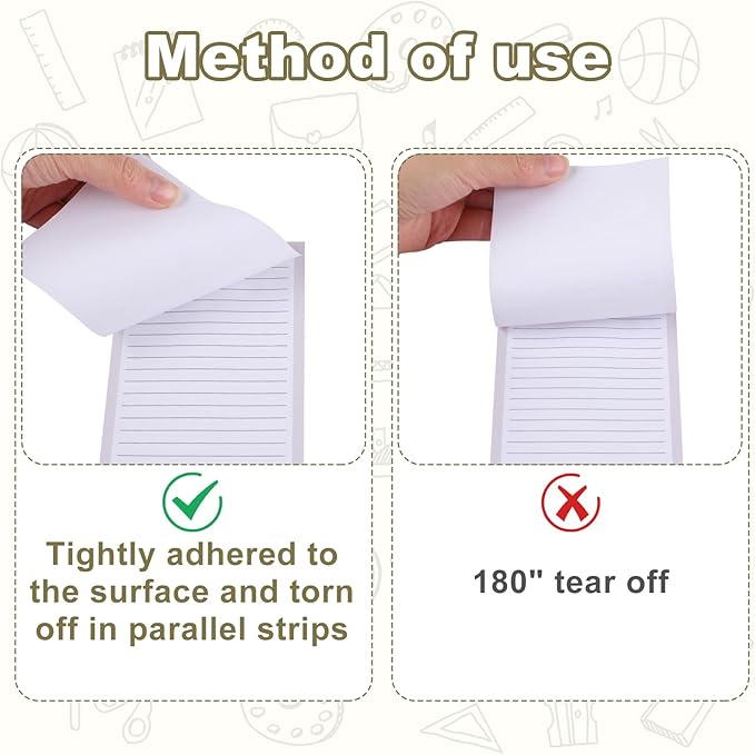 12 Pack Lined Sticky Notes, 4x6 in Post Sticky Notes with Lines, 6 Different Colour Sticky Note Pads for Office, School, Home Desks and More