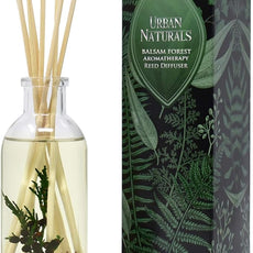 Urban Naturals Balsam Forest Reed Diffuser Oil Set - Real Juniper and Pine Cones – Fragrance Notes of Fraser Fir, Evergreen, Pine, Woodsy Cedar and Sandalwood – Vegan 3.75 Ounces – Made in The USA